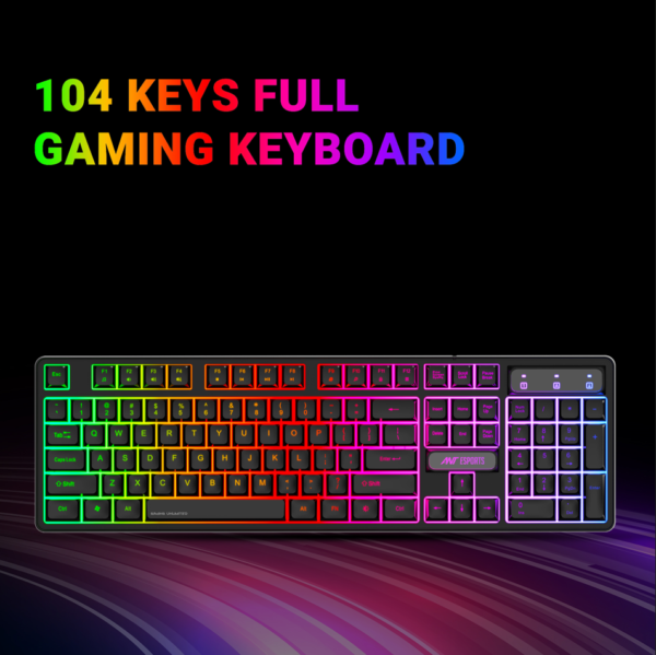 Ant Esports KM1600 Wired Backlit Rainbow Gaming Keyboard & Mouse Combo ( AEPP0068 ) - Image 5