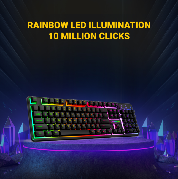 Ant Esports KM1600 Wired Backlit Rainbow Gaming Keyboard & Mouse Combo ( AEPP0068 ) - Image 9