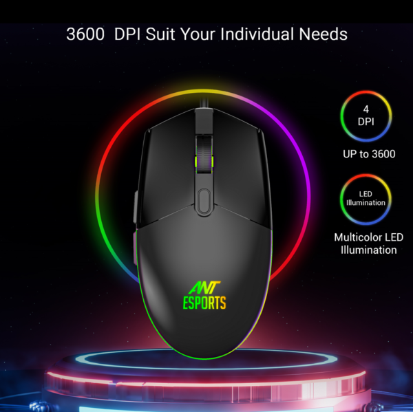 Ant Esports KM1600 Wired Backlit Rainbow Gaming Keyboard & Mouse Combo ( AEPP0068 ) - Image 10