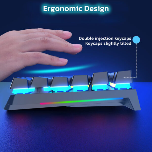 Ant Esports MK1850 Mechanical Blacklit Wired Black Gaming Keyboard With Blue Switches ( AEPP0225 ) - Image 2