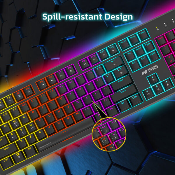 Ant Esports MK1850 Mechanical Blacklit Wired Black Gaming Keyboard With Blue Switches ( AEPP0225 ) - Image 7