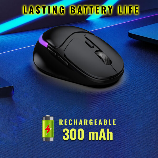 Ant Esports GM325 PRO Mini Wireless Static RGB 3600 DPI 5 Buttons Black Gaming Mouse ( AEPP0246 ) - Image 4