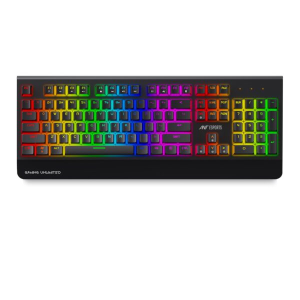 Ant Esports MK4000 RGB LED Backlit Aluminium Base Wired Black Mechanical Gaming Keyboard With Outemu Red Hot Swappable Switches ( AEPP0254 )