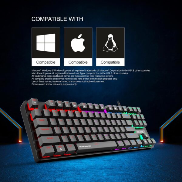 Ant Esports MK1000 Mechanical Wired Gaming Keyboard With Red Switches ( AESP0007 ) - Image 3