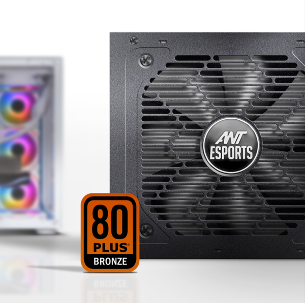 Ant Esports RX650 650Watt 80 Plus Bronze Certified Power Supply Unit With Smooth & Silent 120mm Fan ( AESP0258 ) - Image 5