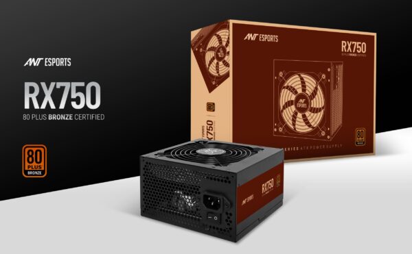 Ant Esports RX750 750Watt 80 Plus Bronze Certified Non Modular Atx Power Gaming Power Supply Unit ( AESP0328 ) - Image 9