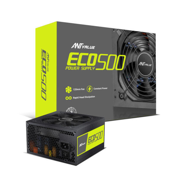 Ant Value ECO 500 500w ATX Power Supply Unit ( AVPS0002 )