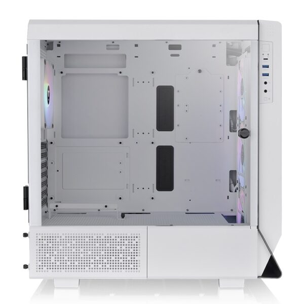 Thermaltake Ceres 500 TG ARGB Snow Mid Tower E-ATX 3mm Tempered Glass White Chassis With Pre-installed Four CT140 ARGB Sync PC Cooling Fans ( CA-1X5-00M6WN-00 ) - Image 3