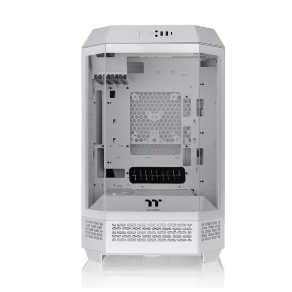 Thermaltake The Tower 300 Snow Micro Tower Micro ATX 3mm Tempered Glass White Chassis With Pre-installed Two CT140 White PC Cooling Fans ( CA-1Y4-00S6WN-00 ) - Image 2