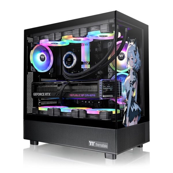 Thermaltake View 270 SP Edition Mid Tower E-ATX Tempered Glass Chassis With Pre-installed Three Hydraulic Bearing 120mm ARGB Lite Fans ( CA-1Y7-00M1WN-02 )