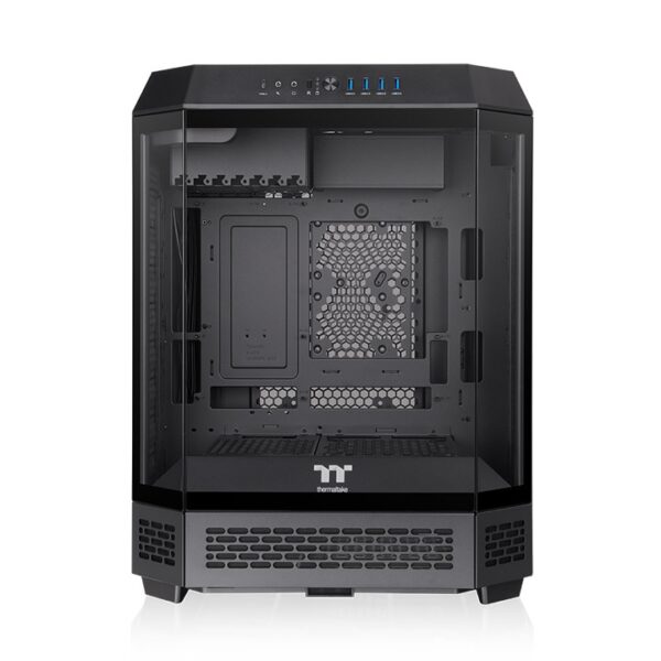 Thermaltake The Tower 600 Mid Tower ATX 3mm Tempered Glass Chassis With Pre-installed Two CT140 PC Cooling Fans ( CA-1Z1-00M1WN-00 ) - Image 2