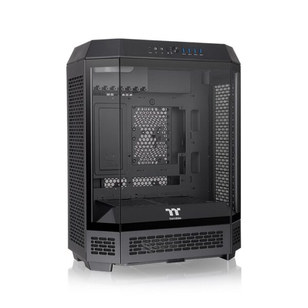 Thermaltake The Tower 600 Mid Tower ATX 3mm Tempered Glass Chassis With Pre-installed Two CT140 PC Cooling Fans ( CA-1Z1-00M1WN-00 ) - Image 3