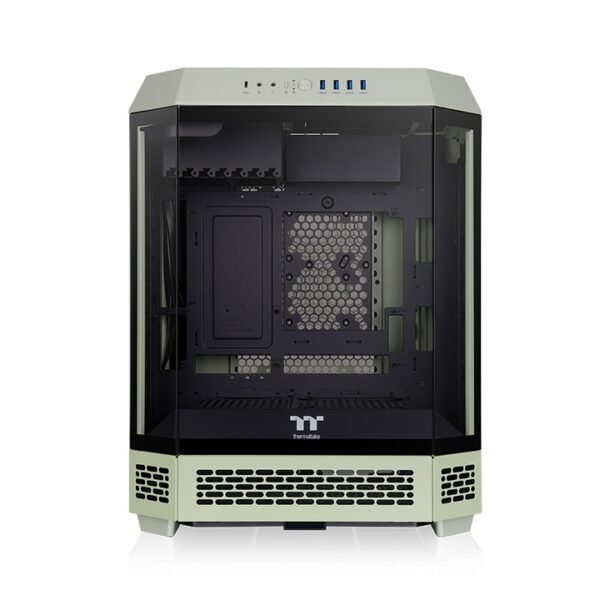 Thermaltake The Tower 600 Matcha Green Mid Tower ATX 3mm Tempered Glass Chassis With Pre-installed Two CT140 PC Cooling Fans ( CA-1Z1-00MEWN-00 ) - Image 2