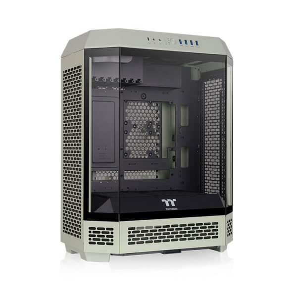 Thermaltake The Tower 600 Matcha Green Mid Tower ATX 3mm Tempered Glass Chassis With Pre-installed Two CT140 PC Cooling Fans ( CA-1Z1-00MEWN-00 ) - Image 3