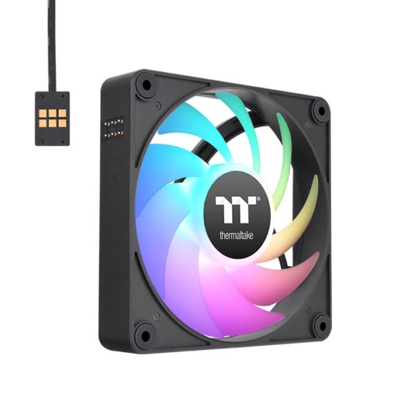 Thermaltake CT120 EX ARGB Sync 120mm 2000 RPM 3 in 1 PC Cooling Black Chassis Fan ( CL-F181-PL12SW-A ) - Image 2