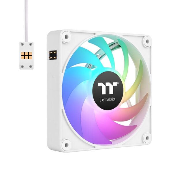 Thermaltake CT140 EX ARGB Sync 140mm 1800 RPM 3 in 1 PC Cooling White Chassis Fan ( CL-F191-PL14SW-A ) - Image 7