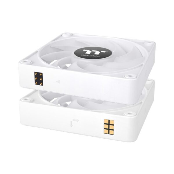 Thermaltake CT140 EX ARGB Sync 140mm 1800 RPM 3 in 1 PC Cooling White Chassis Fan ( CL-F191-PL14SW-A ) - Image 2