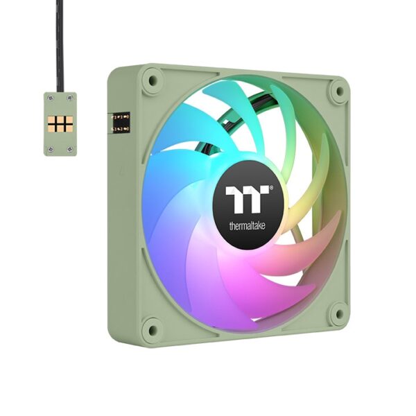 Thermaltake CT120 EX ARGB Sync 120mm 2000 RPM 3 in 1 PC Cooling Matcha Green Chassis Fan ( CL-F196-PL12MG-A ) - Image 6