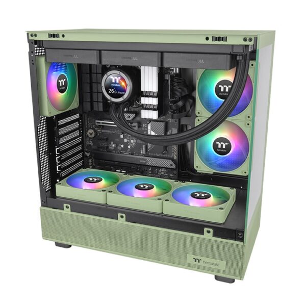 Thermaltake CT120 EX ARGB Sync 120mm 2000 RPM 3 in 1 PC Cooling Matcha Green Chassis Fan ( CL-F196-PL12MG-A ) - Image 2