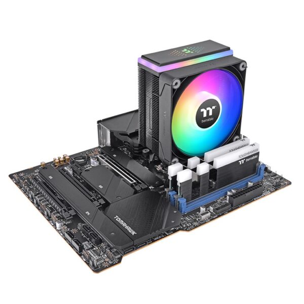 Thermaltake ASTRIA 200 ARGB Lighting Black CPU Air Cooler With Four Ø6mm U-Shaped Copper Heat Pipes ( CL-P119-AL12SW-A ) - Image 5