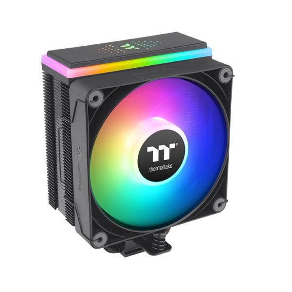 Thermaltake ASTRIA 200 ARGB Lighting Black CPU Air Cooler With Four Ø6mm U-Shaped Copper Heat Pipes ( CL-P119-AL12SW-A )