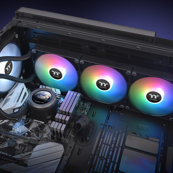 Thermaltake TH420 V2 Ultra ARGB Sync 420mm All-In-One Black CPU Liquid Cooler ( CL-W386-PL14SW-A ) - Image 6