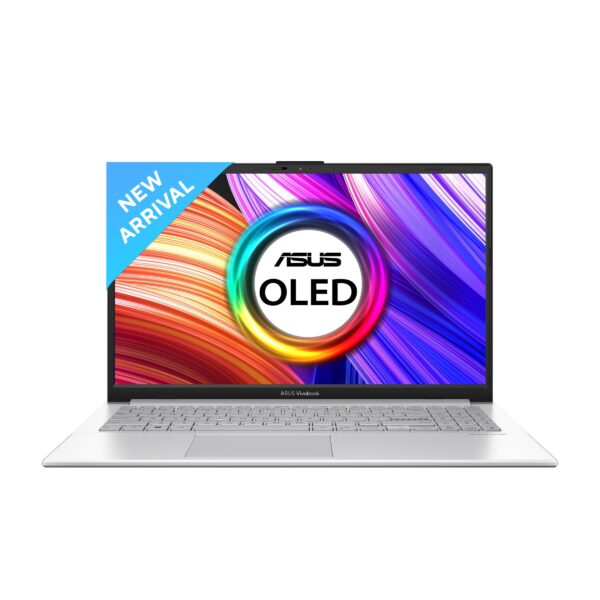 ASUS Vivobook Go 15 OLED E1504FA-LK321WS AMD Ryzen 3 7320U 7th Gen 15.6-inch FHD OLED 60Hz 0.2ms Laptop ( 8GB LPDDR5 RAM, 512GB SSD, Windows 11, MS Office, Cool Silver )
