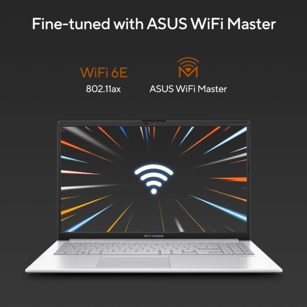 ASUS Vivobook Go 15 OLED E1504FA-LK321WS AMD Ryzen 3 7320U 7th Gen 15.6-inch FHD OLED 60Hz 0.2ms Laptop ( 8GB LPDDR5 RAM, 512GB SSD, Windows 11, MS Office, Cool Silver ) - Image 10