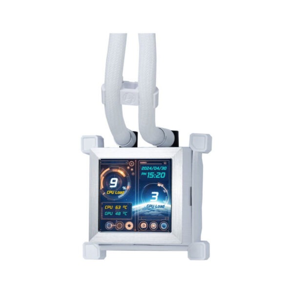 Lian Li HydroShift LCD 360R ARGB White CPU Liquid Cooler With 3 x 120mm ARGB Fans ( G89-GHSLCD36RW-IN ) - Image 3