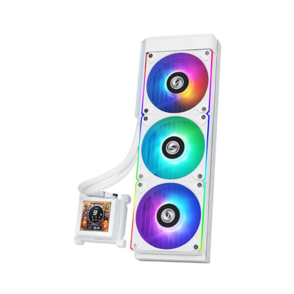 Lian Li HydroShift LCD 360R ARGB White CPU Liquid Cooler With 3 x 120mm ARGB Fans ( G89-GHSLCD36RW-IN )