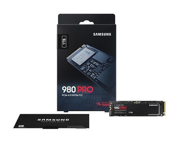 Samsung 980 PRO 1 TB M.2 NVMe PCIe 4.0 Internal SSD ( MZ-V8P1T0BW )