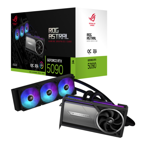 ASUS ROG Astral LC GeForce RTX 5090 32GB GDDR7 OC Edition 512-bit Gaming Graphics Card With Triple Fans ( ROG-ASTRAL-LC-RTX5090-O32G-GAMING )