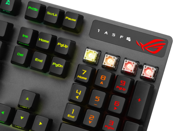 Asus ROG Strix Scope RX Wired Aura Sync RGB illumination, IP56 water and dust resistance, USB 2.0 Gaming Keyboard With ROG RX Optical Mechanical Switches - Image 7