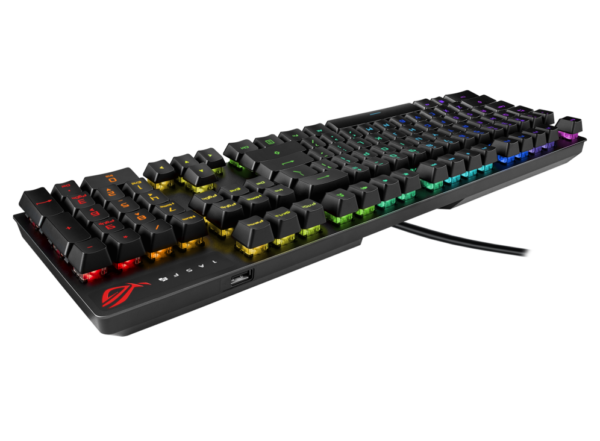 Asus ROG Strix Scope RX Wired Aura Sync RGB illumination, IP56 water and dust resistance, USB 2.0 Gaming Keyboard With ROG RX Optical Mechanical Switches - Image 2