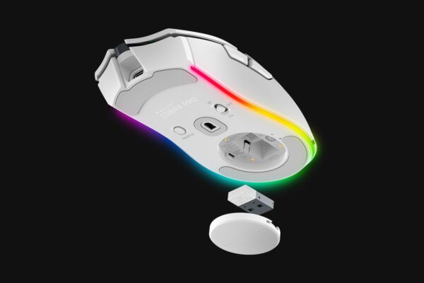 Razer Cobra Pro Customizable Razer Chroma RGB Wireless White Gaming Mouse With Optical Mouse Switches Gen-3 ( RZ01-04660200-R3A1 ) - Image 11