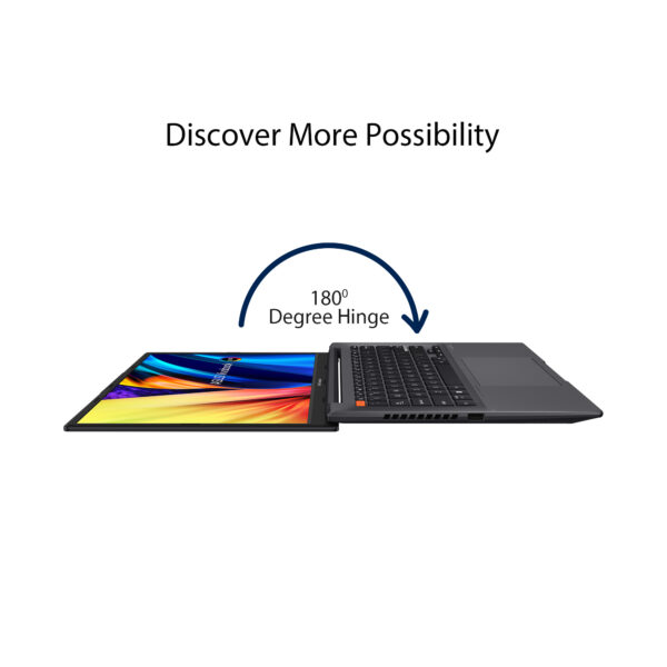 ASUS Vivobook S 14 OLED S3402ZA-KM501WS Intel Evo Core i5-12500H 12th Gen 14 Inch 2.8K OLED Anti-glare 90Hz Light Weight Laptop ( 16GB  DDR4 RAM,  512GB SSD, Windows 11, MS Office, Neutral Grey ) - Image 2