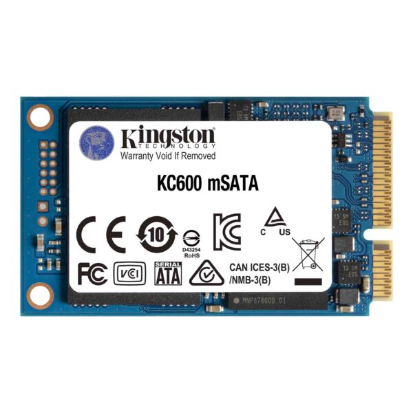 Kingston KC600 512GB mSATA 3D TLC NAND SSD ( SKC600MS/512G )