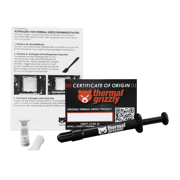 Thermal Grizzly Kryonaut Extreme 2g High Performance Thermal Paste For Cooling All Processors, Graphics Cards and Heat Sinks in Computers ( TG-KE002-R ) - Image 9