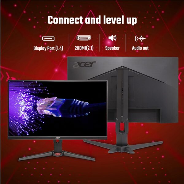 Acer Nitro XV272U F3 27 Inch IPS  WQHD 300 Hz 0.5ms Anti-glare AMD FreeSync Premium Black Widescreen Gaming LCD Monitor ( UM.HX2AA.307 ) - Image 5