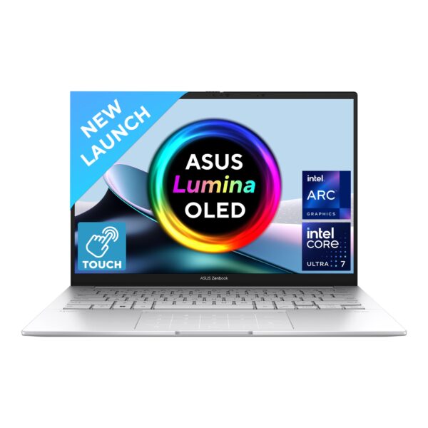 ASUS Zenbook 14 OLED UX3405MA-PZ751WS AI-Powered Intel Evo Core Ultra 7 155H 14-Inch 3K OLED 120Hz Laptop ( 16GB LPDDR5X RAM, 1TB SSD, Windows 11, MS Office-24, Foggy Silver )
