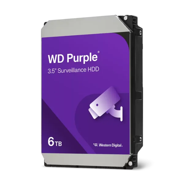 WD Purple 6TB 5400 RPM 3.5-Inch SATA Surveillance Hard Disk Drive ( WD64PURZ ) - Image 2
