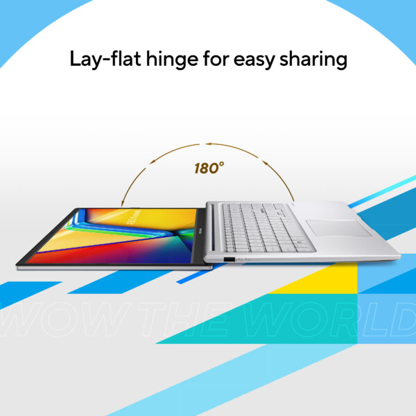 ASUS Vivobook 15 X1504ZA-NJ540WS Intel Core i5-1235U 12th Gen 15.6 Inch FHD 60Hz Anti-glare Laptop ( 16GB DDR4 RAM, 512GB SSD, Windows 11, MS Office, Cool Silver ) - Image 10