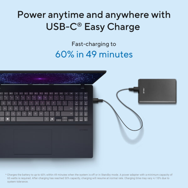 ASUS Vivobook 16 X1607QA-MB050WS Snapdragon X X1 26 100 16-Inch WUXGA 60Hz AI Powered Copilot+ Laptop ( 16GB LPDDR5X RAM, 512GB SSD, Windows 11, MS Office-24, Cool Silver ) - Image 5