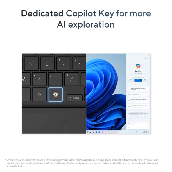 ASUS Vivobook 16 X1607QA-MB050WS Snapdragon X X1 26 100 16-Inch WUXGA 60Hz AI Powered Copilot+ Laptop ( 16GB LPDDR5X RAM, 512GB SSD, Windows 11, MS Office-24, Cool Silver ) - Image 8