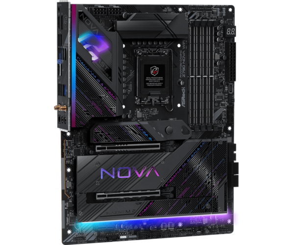 ASRock Phantom Gaming Z790 Nova WiFi ATX Motherboard ( Intel Socket LGA1700, Supports 14th, 13th & 12th Gen Intel Core CPU , 4 x DDR5 RAM Slots, Max 256GB RAM Support ) - Image 2