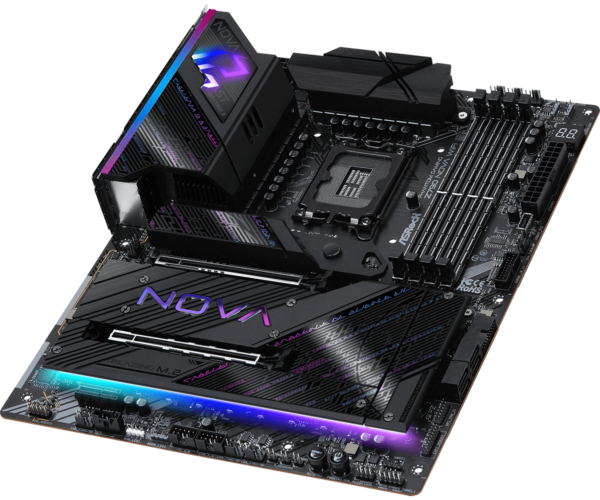 ASRock Phantom Gaming Z790 Nova WiFi ATX Motherboard ( Intel Socket LGA1700, Supports 14th, 13th & 12th Gen Intel Core CPU , 4 x DDR5 RAM Slots, Max 256GB RAM Support ) - Image 3