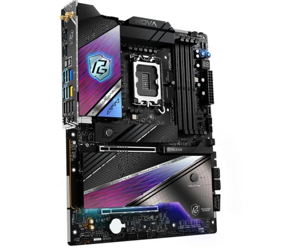ASRock Phantom Gaming Z890 Nova WiFi ATX Motherboard ( Intel Socket LGA1851, Supports Intel Core Ultra Processors (Series 2) CPU, 4 x DDR5 RAM Slots, Max 256GB RAM Support ) - Image 3