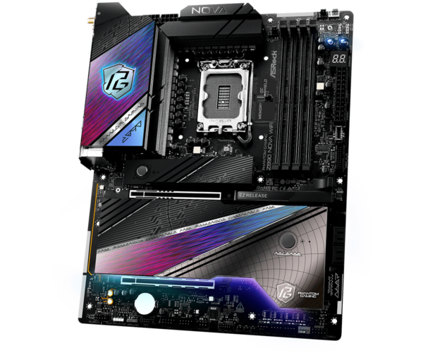 ASRock Phantom Gaming Z890 Nova WiFi ATX Motherboard ( Intel Socket LGA1851, Supports Intel Core Ultra Processors (Series 2) CPU, 4 x DDR5 RAM Slots, Max 256GB RAM Support ) - Image 4