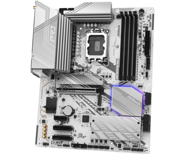 ASRock Z890 Pro RS WiFi White ATX Motherboard ( Intel Socket LGA1851RL-ILM, Supports Intel Core Ultra Processors (Series 2) CPU, 4 x DDR5 RAM Slots, Max 256GB RAM Support ) - Image 2