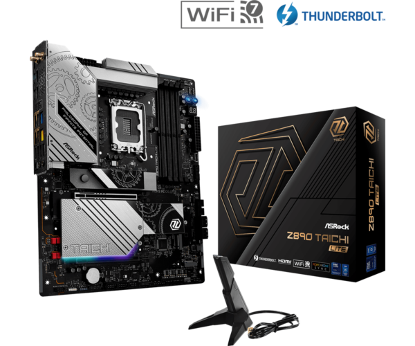 ASRock Z890 Taichi Lite ATX Motherboard ( Intel Socket LGA1851, Supports Intel Core Ultra Processors (Series 2) CPU, 4 x DDR5 RAM Slots, Max 256GB RAM Support )
